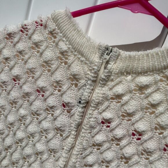 Vintage crochet dress long sleeve fitted size large. - Picture 9 of 10